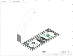 Automatic plastic and metal bottle unscrambler machine with 48 inches bowl, model BU7100, Part BU7000-09-004, by Acasi Machinery Inc.