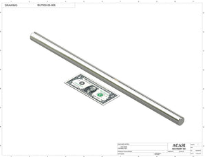 Automatic plastic and metal bottle unscrambler machine with 48 inches bowl, model BU7100, Part BU7000-09-006, by Acasi Machinery Inc.