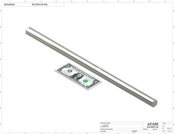 Automatic plastic and metal bottle unscrambler machine with 48 inches bowl, model BU7100, Part BU7000-09-006, by Acasi Machinery Inc.