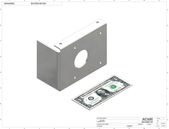 Automatic plastic and metal bottle unscrambler machine with 48 inches bowl, model BU7100, Part BU7000-09-030, by Acasi Machinery Inc.