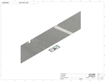 Automatic plastic and metal bottle unscrambler machine with 48 inches bowl, model BU7100, Part BU7100-01-004, by Acasi Machinery Inc.