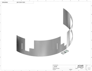 Automatic plastic and metal bottle unscrambler machine with 48 inches bowl, model BU7100, Part BU7100-07-003, by Acasi Machinery Inc.