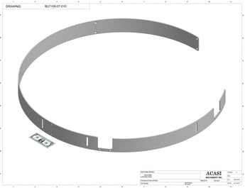 Automatic plastic and metal bottle unscrambler machine with 48 inches bowl, model BU7100, Part BU7100-07-010, by Acasi Machinery Inc.