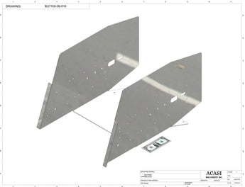 Automatic plastic and metal bottle unscrambler machine with 48 inches bowl, model BU7100, Part BU7100-09-016, by Acasi Machinery Inc.