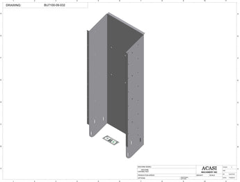 Automatic plastic and metal bottle unscrambler machine with 48 inches bowl, model BU7100, Part BU7100-09-032, by Acasi Machinery Inc.