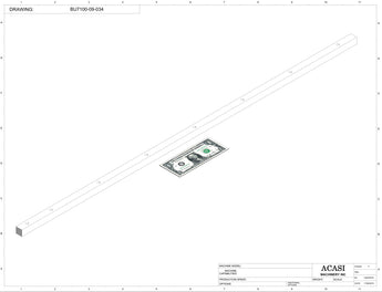 Automatic plastic and metal bottle unscrambler machine with 48 inches bowl, model BU7100, Part BU7100-09-034, by Acasi Machinery Inc.