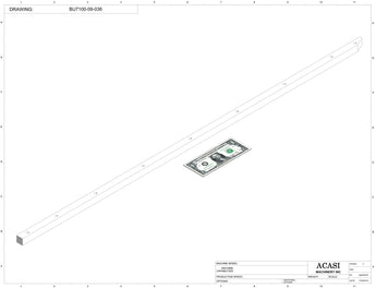 Automatic plastic and metal bottle unscrambler machine with 48 inches bowl, model BU7100, Part BU7100-09-036, by Acasi Machinery Inc.