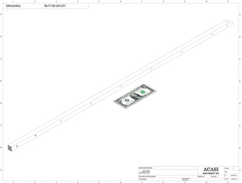 Automatic plastic and metal bottle unscrambler machine with 48 inches bowl, model BU7100, Part BU7100-09-037, by Acasi Machinery Inc.