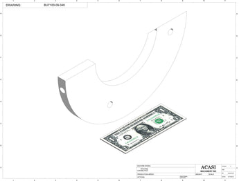 Automatic plastic and metal bottle unscrambler machine with 48 inches bowl, model BU7100, Part BU7100-09-046, by Acasi Machinery Inc.