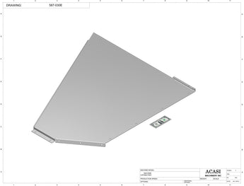 Automatic plastic and metal bottle unscrambler machine with 48 inches bowl, model TruSort-48, Assy 587-030E, by Acasi Machinery Inc.