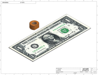 Automatic plastic and metal bottle unscrambler machine with 48 inches bowl, model TruSort-48, Component 211070, by Acasi Machinery Inc.