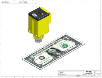 Automatic plastic and metal bottle unscrambler machine with 48 inches bowl, model TruSort-48, Component AEL-BN-53980, by Acasi Machinery Inc.