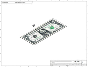 Automatic plastic and metal bottle unscrambler machine with 48 inches bowl, model TruSort-48, Component AME-BSCX011-0.25, by Acasi Machinery Inc.