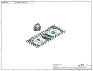 Automatic plastic and metal bottle unscrambler machine with 48 inches bowl, model TruSort-48, Component APL-MART 35BS12-5-8, by Acasi Machinery Inc.