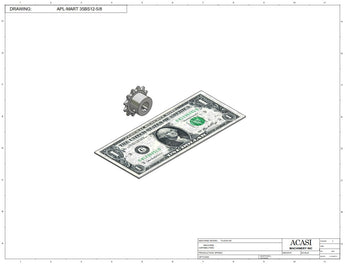 Automatic plastic and metal bottle unscrambler machine with 48 inches bowl, model TruSort-48, Component APL-MART 35BS12-5-8, by Acasi Machinery Inc.