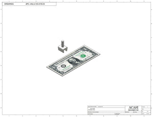 Automatic plastic and metal bottle unscrambler machine with 48 inches bowl, model TruSort-48, Component APL-VALU-VG-018-03, by Acasi Machinery Inc.