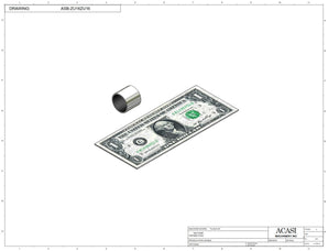 Automatic plastic and metal bottle unscrambler machine with 48 inches bowl, model TruSort-48, Component ASB-ZU16ZU16, by Acasi Machinery Inc.