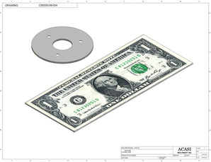 Automatic plastic and metal bottle unscrambler machine with 48 inches bowl, model TruSort-48, Part CS5200-09-034, by Acasi Machinery Inc.