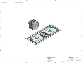 Automatic plastic and metal bottle unscrambler machine with 48 inches bowl, model TruSort-48, Component ELS-CE.30001, by Acasi Machinery Inc.