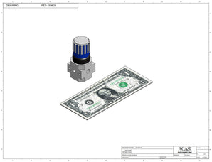 Automatic plastic and metal bottle unscrambler machine with 48 inches bowl, model TruSort-48, Component FES-159624, by Acasi Machinery Inc.