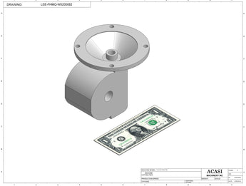 Automatic plastic and metal bottle unscrambler machine with 48 inches bowl, model TruSort-48, Component FHMQ-W5200082, by Acasi Machinery Inc.