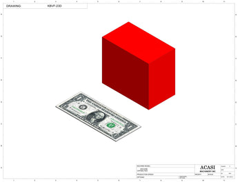 Automatic plastic and metal bottle unscrambler machine with 48 inches bowl, model TruSort-48, Component KBVF-23D, by Acasi Machinery Inc.
