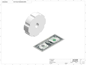 Automatic plastic and metal bottle unscrambler machine with 48 inches bowl, model TruSort-48, Component KVP-HDU72008AEN-MPB, by Acasi Machinery Inc.