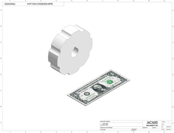 Automatic plastic and metal bottle unscrambler machine with 48 inches bowl, model TruSort-48, Component KVP-HDU72008AEN-MPB, by Acasi Machinery Inc.