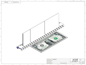 Automatic plastic and metal bottle unscrambler machine with 48 inches bowl, model TruSort-48, Component KVP-M2510-07 , by Acasi Machinery Inc.