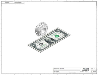Automatic plastic and metal bottle unscrambler machine with 48 inches bowl, model TruSort-48, Component KVP-M25S0802R6, by Acasi Machinery Inc.