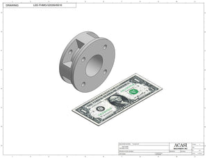 Automatic plastic and metal bottle unscrambler machine with 48 inches bowl, model TruSort-48, Component LEE-FHMQ-52026H5616, by Acasi Machinery Inc.