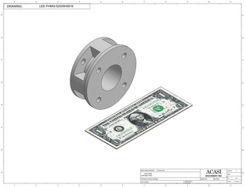 Automatic plastic and metal bottle unscrambler machine with 48 inches bowl, model TruSort-48, Component LEE-FHMQ-52026H5616, by Acasi Machinery Inc.