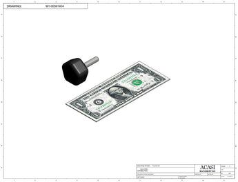 Automatic plastic and metal bottle unscrambler machine with 48 inches bowl, model TruSort-48, Component M1-00591404 by Acasi Machinery Inc.