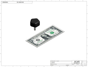 Automatic plastic and metal bottle unscrambler machine with 48 inches bowl, model TruSort-48, Component M1-00591438, by Acasi Machinery Inc.