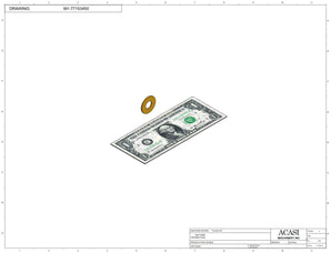 Automatic plastic and metal bottle unscrambler machine with 48 inches bowl, model TruSort-48, Component M1-77153450, by Acasi Machinery Inc.