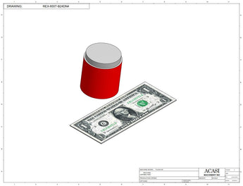 Automatic plastic and metal bottle unscrambler machine with 48 inches bowl, model TruSort-48, Component REX-855T-B24DN4, by Acasi Machinery Inc.
