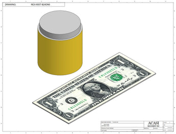 Automatic plastic and metal bottle unscrambler machine with 48 inches bowl, model TruSort-48, Component REX-855T-B24DN5, by Acasi Machinery Inc.