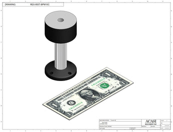Automatic plastic and metal bottle unscrambler machine with 48 inches bowl, model TruSort-48, Component REX-855T-BPM10C, by Acasi Machinery Inc.