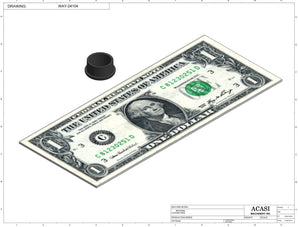 Automatic plastic and metal bottle unscrambler machine with 48 inches bowl, model TruSort-48, Component WAY-24104, by Acasi Machinery Inc.