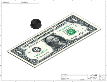 Automatic plastic and metal bottle unscrambler machine with 48 inches bowl, model TruSort-48, Component WAY-24104, by Acasi Machinery Inc.