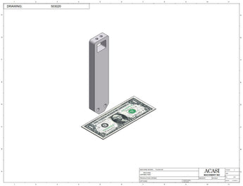 Automatic plastic and metal bottle unscrambler machine with 48 inches bowl, model TruSort-48, Part 503020, by Acasi Machinery Inc.