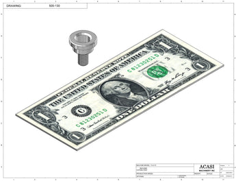 Automatic plastic and metal bottle unscrambler machine with 48 inches bowl, model TruSort-48, Part 505-130, by Acasi Machinery Inc.
