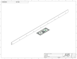 Automatic plastic and metal bottle unscrambler machine with 48 inches bowl, model TruSort-48, Part 507-082, by Acasi Machinery Inc.