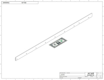 Automatic plastic and metal bottle unscrambler machine with 48 inches bowl, model TruSort-48, Part 507-082, by Acasi Machinery Inc.