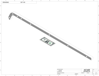 Automatic plastic and metal bottle unscrambler machine with 48 inches bowl, model TruSort-48, Part 507-140, by Acasi Machinery Inc.