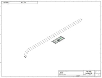 Automatic plastic and metal bottle unscrambler machine with 48 inches bowl, model TruSort-48, Part 507-142, by Acasi Machinery Inc.