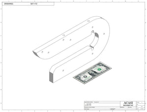 Automatic plastic and metal bottle unscrambler machine with 48 inches bowl, model TruSort-48, Part 507-172, by Acasi Machinery Inc.