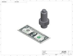 Automatic plastic and metal bottle unscrambler machine with 48 inches bowl, model TruSort-48, Part 551-030-E, by Acasi Machinery Inc.