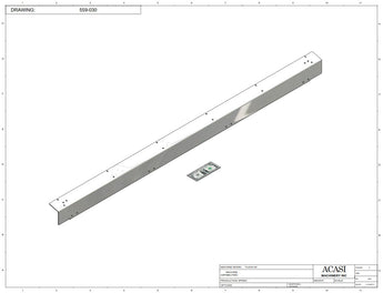 Automatic plastic and metal bottle unscrambler machine with 48 inches bowl, model TruSort-48, Part 559-030, by Acasi Machinery Inc.