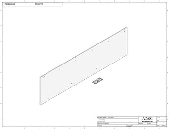 Automatic plastic and metal bottle unscrambler machine with 48 inches bowl, model TruSort-48, Part 559-270, by Acasi Machinery Inc.